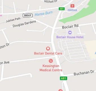 map for Boclair Dental Practice