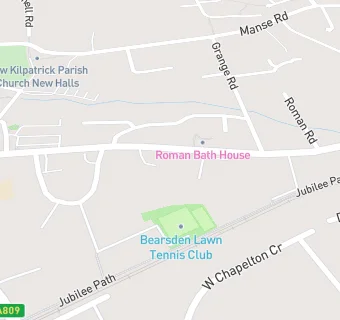 map for Bearsden Baptist Church