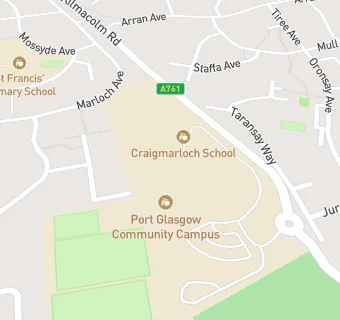 map for Craigmarloch School