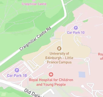 map for Edinburgh Bioquarter Restaurant