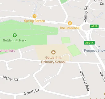 map for Goldenhill Primary School