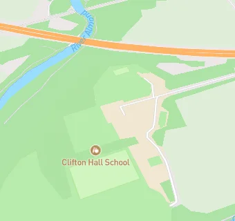 map for Clifton Hall School