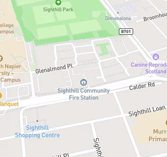 map for Sighthill Fire Station