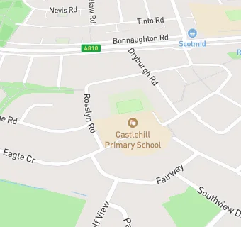 map for Castlehill Primary School