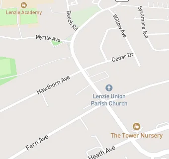 map for Lenzie Union Parish Church