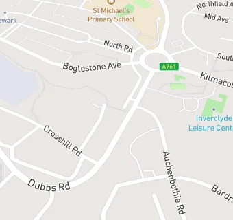 map for Crosshill Dental Practice