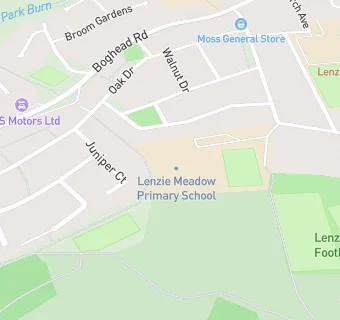 map for Lenzie Meadow Primary School