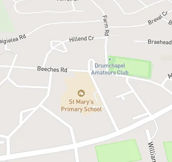 map for St Mary's Primary School