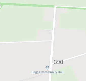 map for Boggs Community Hall