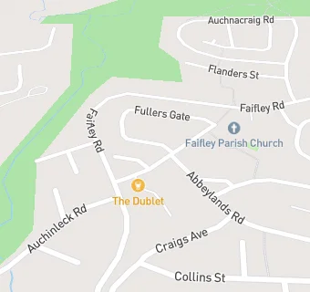 map for Abbeylands Dental Practice