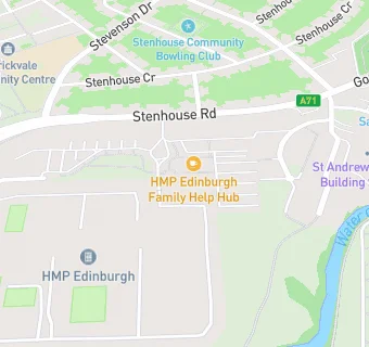 map for Edinburgh Prison Visitors Centre