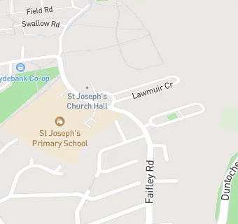 map for St Joseph's Primary School