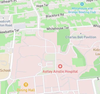 map for R V S Astley Ainslie Hospital