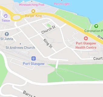 map for M & D Green (John Wood Street, Port Glasgow)