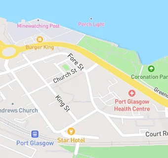 map for M & D Green (Fore Street, Port Glasgow)