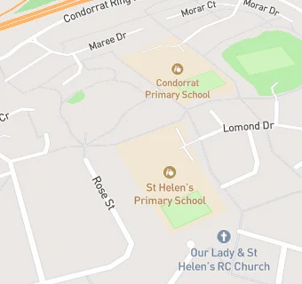 map for St Helen's Primary School