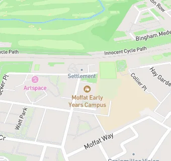 map for Moffat Early Years Campus