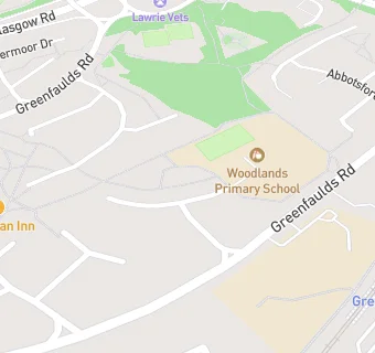 map for Woodlands Primary School