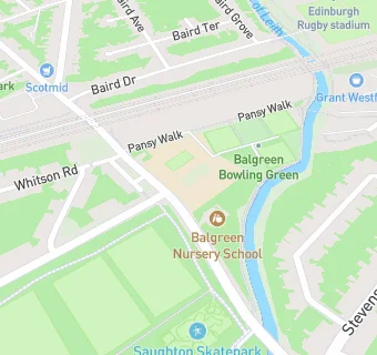 map for Balgreen Bowling Club