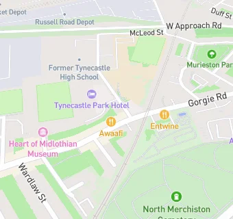 map for TYNECASTLE ARMS