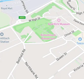 map for Kirkintilloch Town Hall