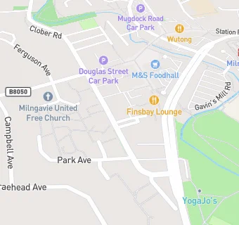 map for Milngavie Pipe Band