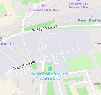 map for North British Distillery