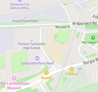 map for Tynecastle High School