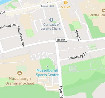 map for Musselburgh Sports Centre Cafeteria