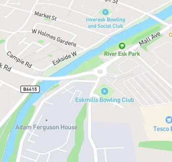 map for Eskmills Bowling Club