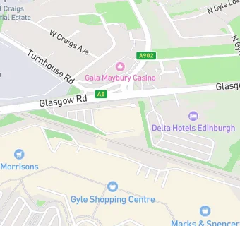 map for Edinburgh Marriott Hotel