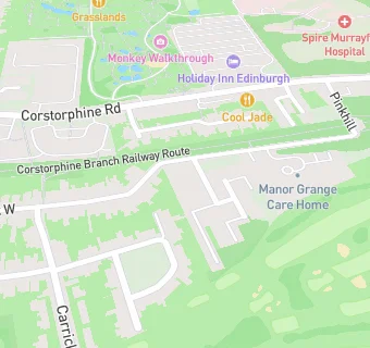 map for Manor Grange Care Home