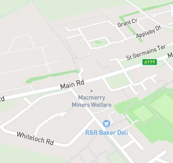 map for Macmerry Miners Welfare