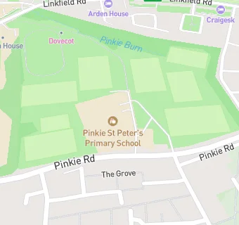 map for Pinkie St Peter's Primary School