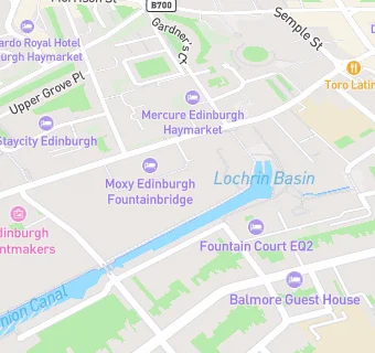 map for Moxy Fountainbridge