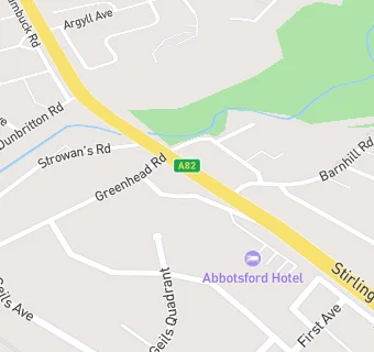 map for The Abbotsford Hotel