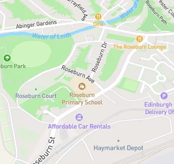 map for Roseburn Primary School