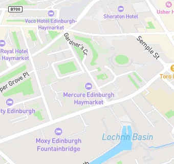 map for Mercure Edinburgh Quay