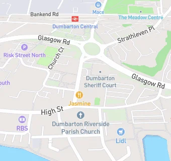 map for Dumbarton Masonic Sports & Social Club