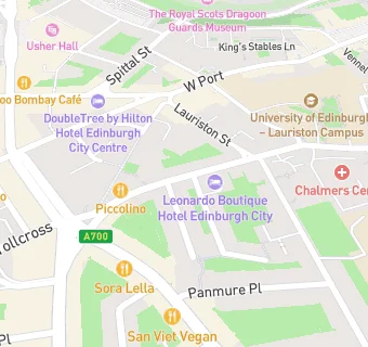 map for Edinburgh Games Hub