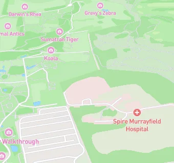 map for Spire Murrayfield Hospital