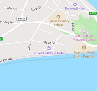 map for St Ives Hotel