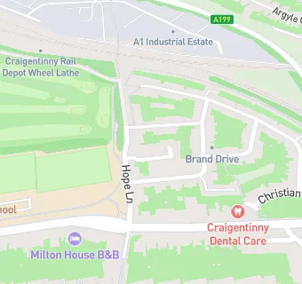 map for MILTON COURT, BIELD HOUSING ASSOCIATION