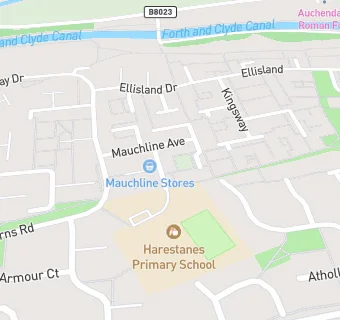 map for Harestanes Primary School