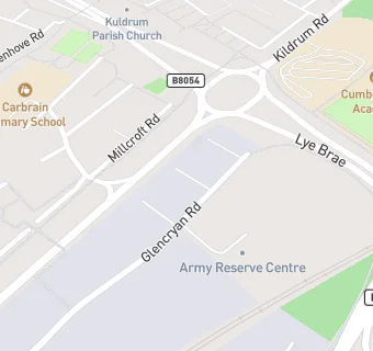 map for Army Reserve Centre