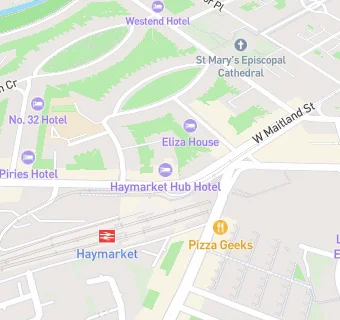 map for Haymarket Hub Hotel