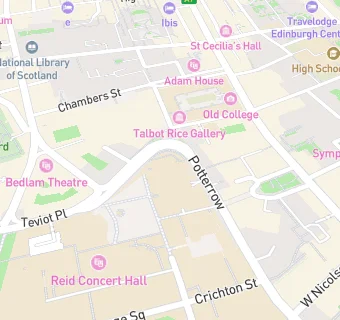 map for Potterrow Venue Bar (EUSA)