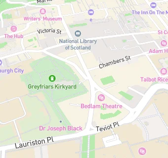 map for Greyfriars Kirk