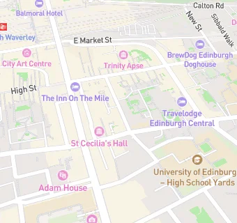 map for Safestay Edinburgh & Bar 50