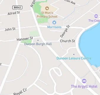 map for Dunoon Argyll Masonic Lodge No. 335